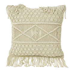 Boho Macrame Cushion - 45x45 cm