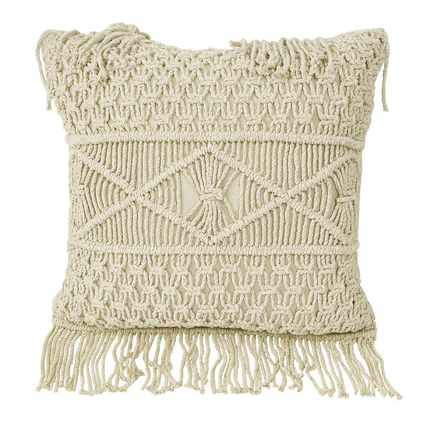 Boho Macrame Cushion - 45x45 cm