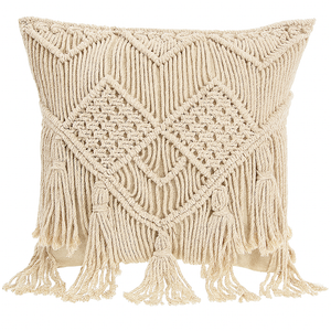 Boho Macrame Cushion - 45x45 cm