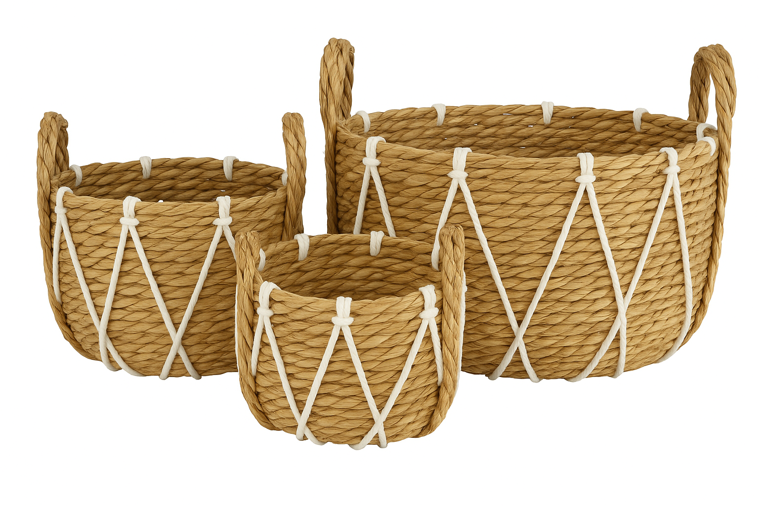 Coastal Weave Basket - 3 Pcs