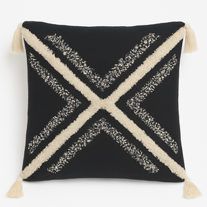 Midnight Crosshand Tufted Cushion - 45 x 45 cm