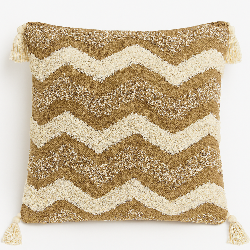 Zigzag Texture Cushion - 45 x 45 cm