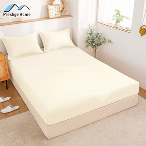 Cotton Plain Bedsheet Set - Single