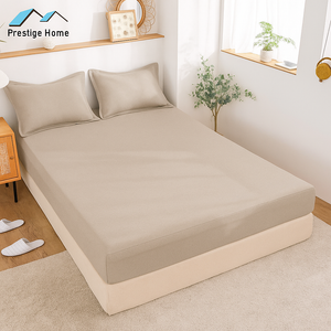 Cotton Plain Bedsheet Set - Single