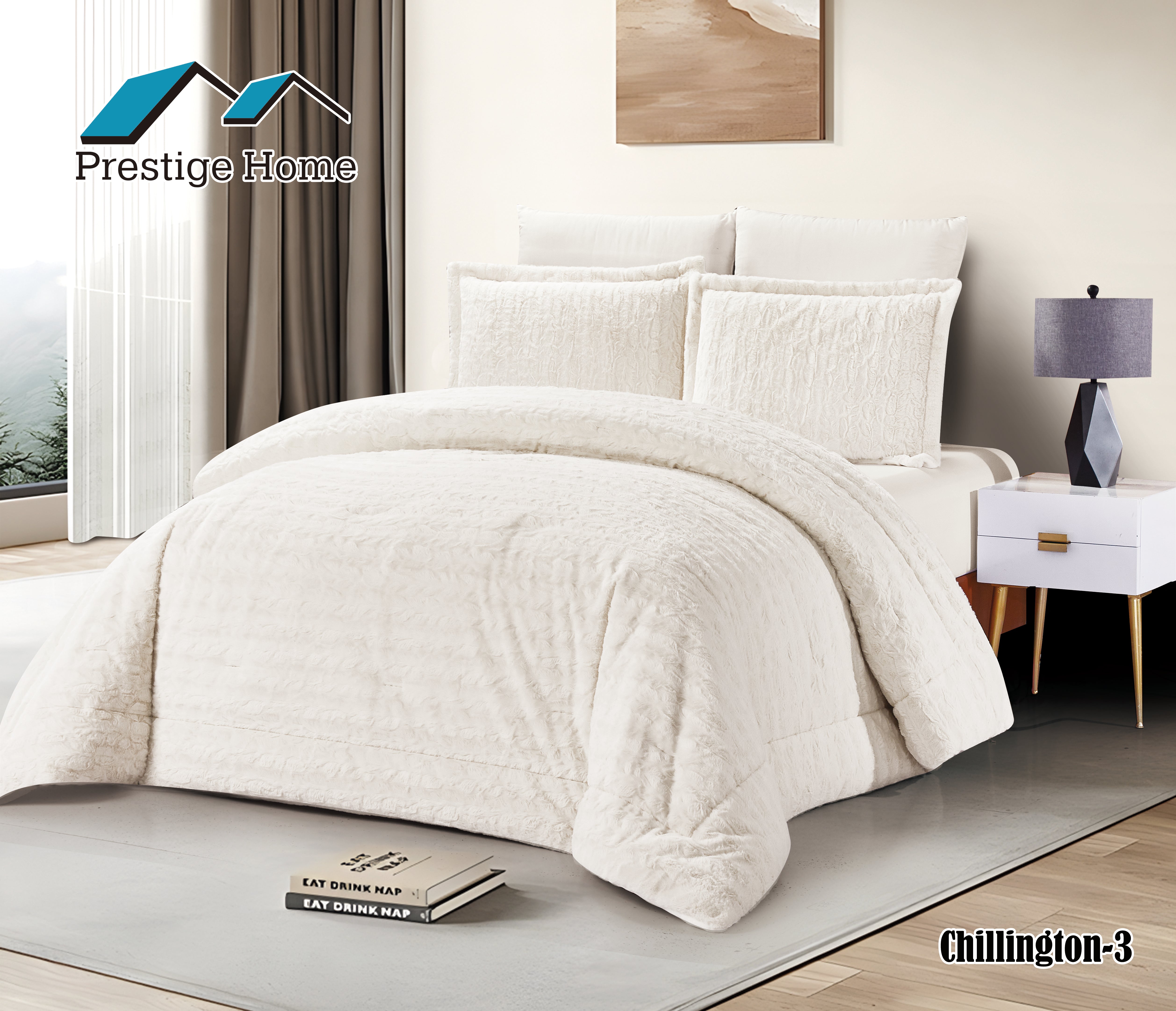 Chillington Rabbit Comforter Set - Double