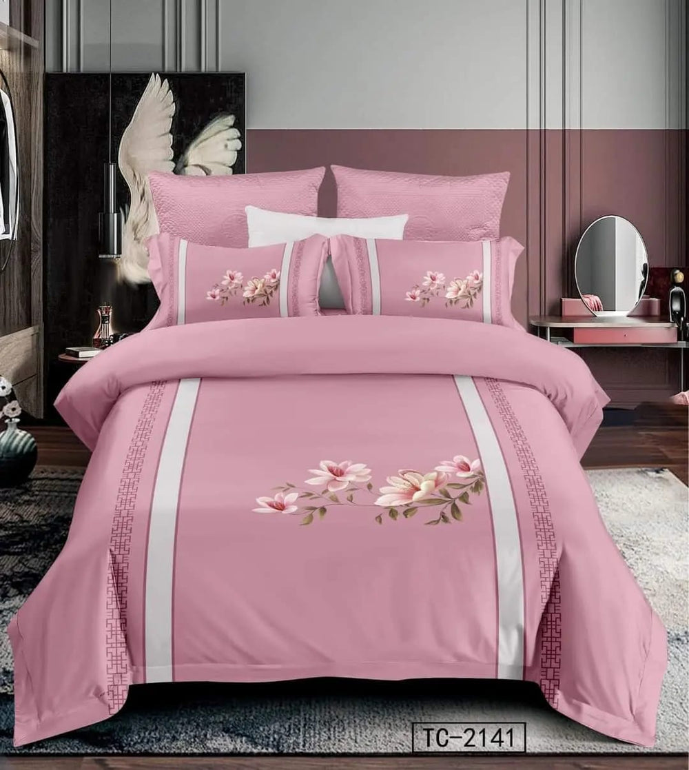 Flower Comforter Set 6 pieces - Double