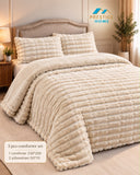Norvella Flannel Comforter Set - Single
