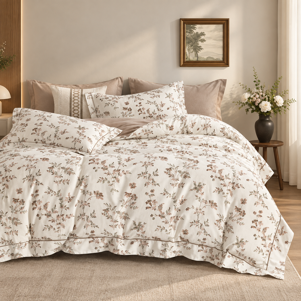 Cotton Duvet Cover Set - King