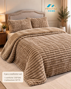 Norvella Flannel Comforter Set - Single