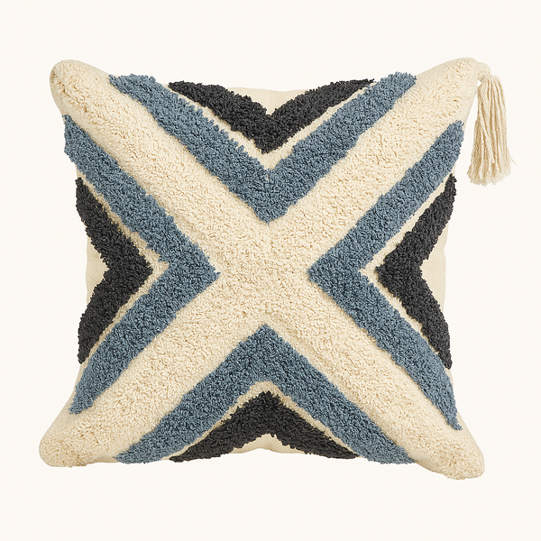 Nordic Cross Textured Cushion - 45 x 45 cm
