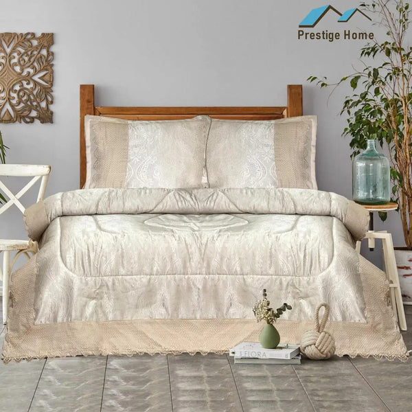 Royal Paisley Bridal Comforter Set - Double
