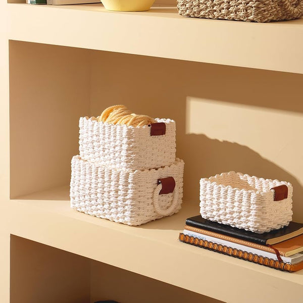 Woven baskets- 3 Pieces set
