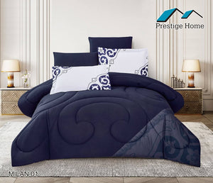 Milan Comforter Set 6 Pcs- Double