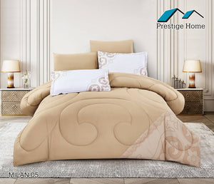 Milan Comforter Set 6 Pcs- Double