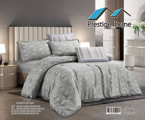 Leaves Comforter Set 6 Pcs  - Double