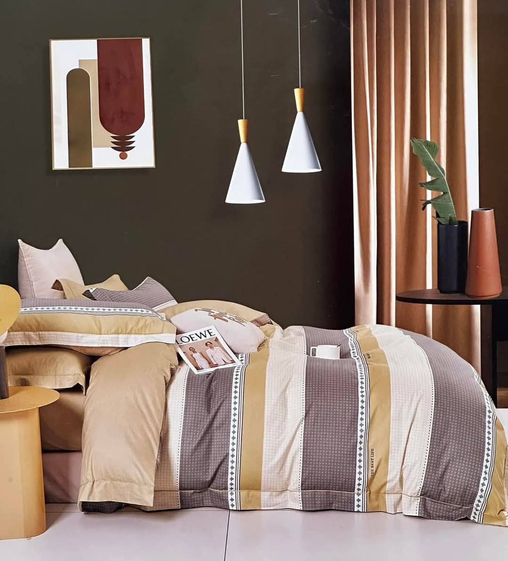 Cotton Urban Sandstone Bedding Set - Single