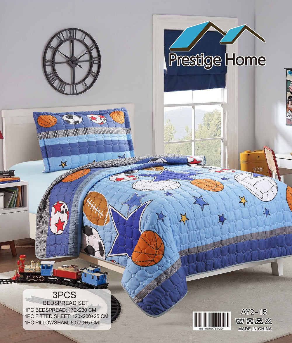 Sport Bedspread Single set - 3 pieces