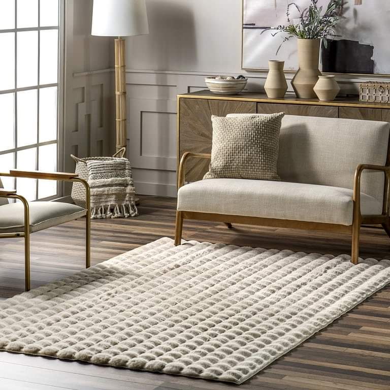 Rabbit Bubble Carpet - Beige