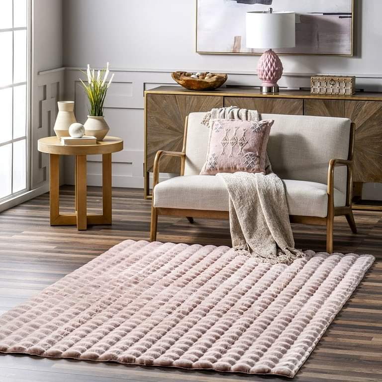 Rabbit Bubble Carpet - Pink
