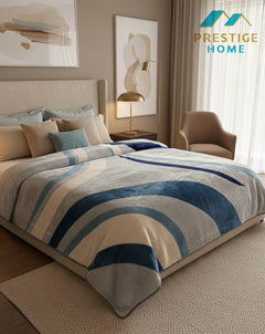 Wavy Touch Printed Blanket - Single