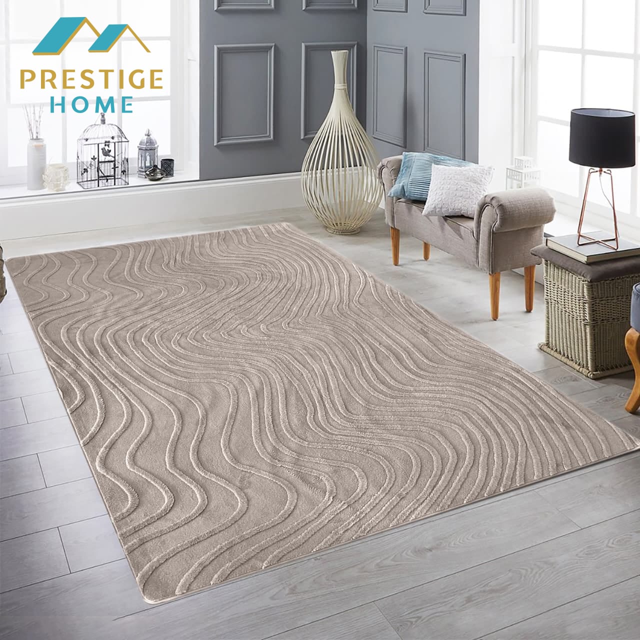 Oasis Fur Carpet - Coffee