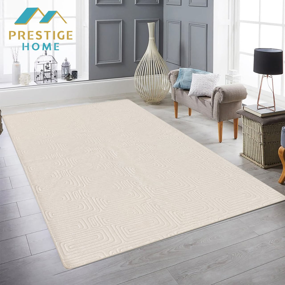 Retro Fur Carpet - Beige