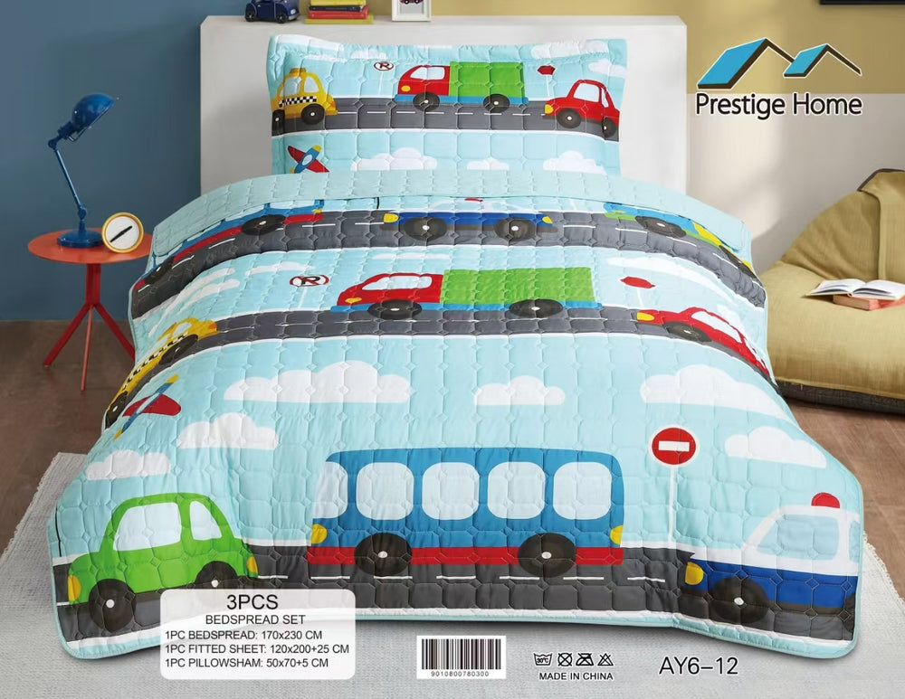 City Ride Bedspread Set - 3 Pieces