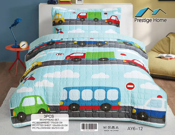 City Ride Bedspread Set - 3 Pieces