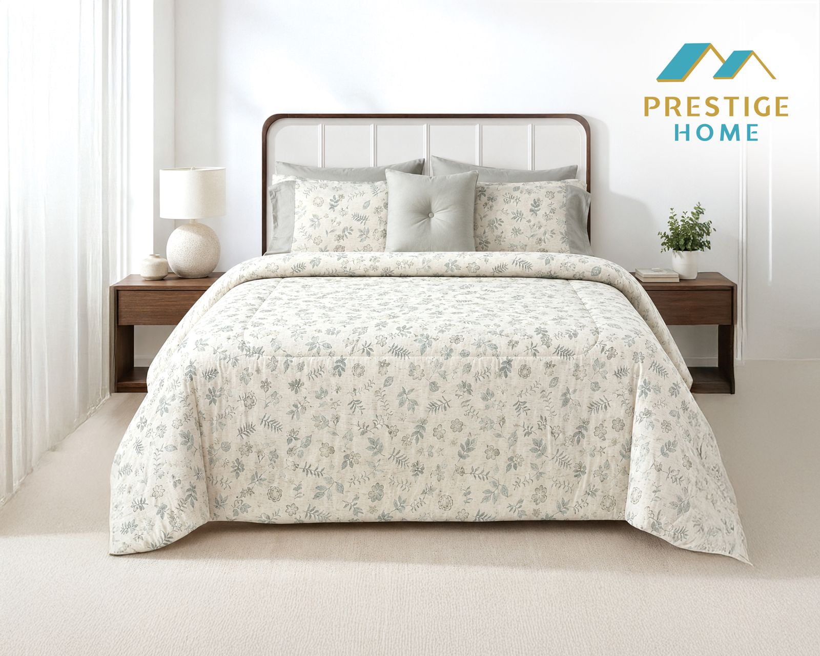 Sage Meadow Duvet Cover Set - Double