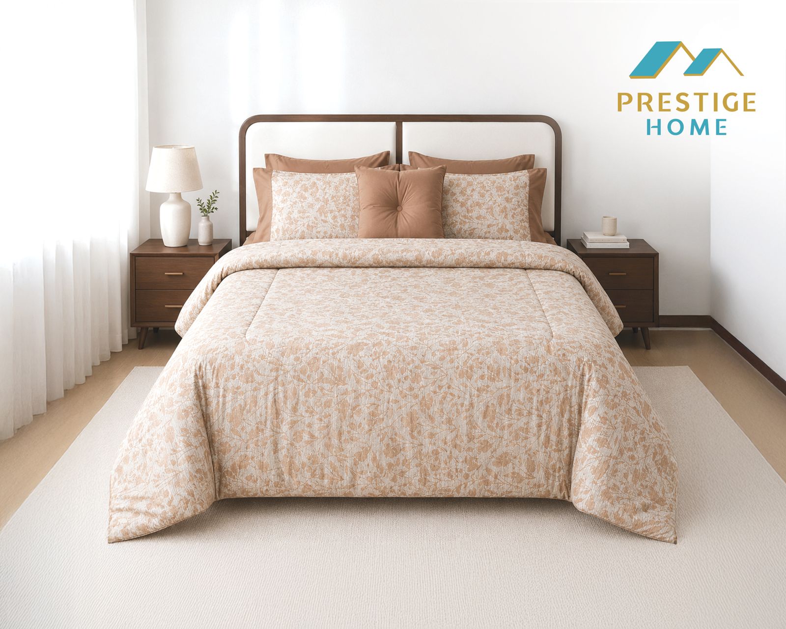 Amber Blossom Comforter Set 7 pcs - King