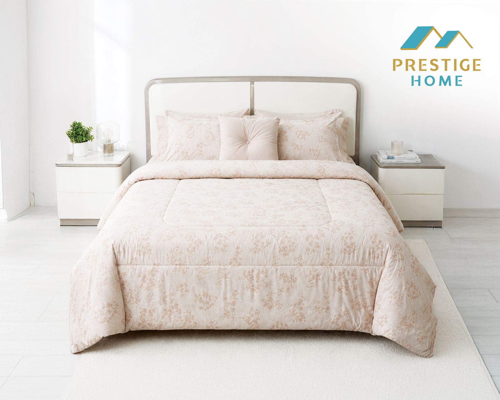 Blush Blossom Duvet Cover Set - Double