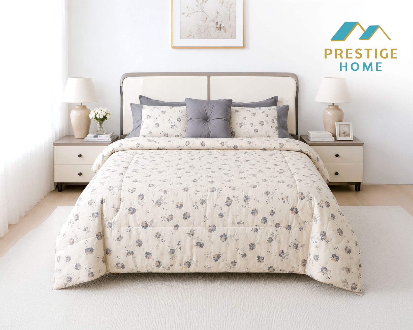 Bluebell Breeze Comforter Set 7 pcs - King