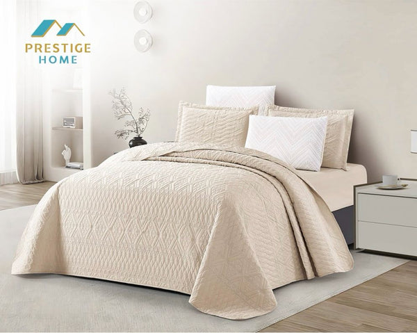 Linen Bedspread Set - Double