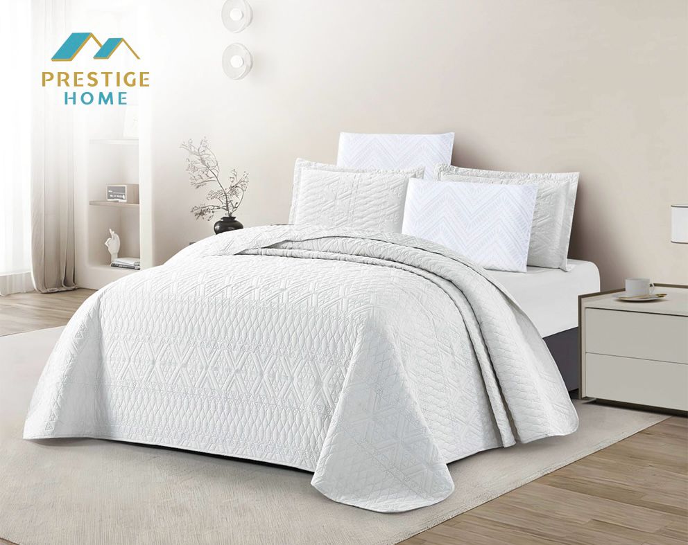Linen Bedspread Set - Double