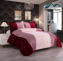Stripes Flannel Duvet Cover Set -  Double