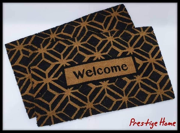 Geometric Welcome Outdoor Mat - 45x75 cm