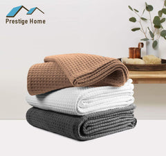 Pique Waffle Blanket - Single