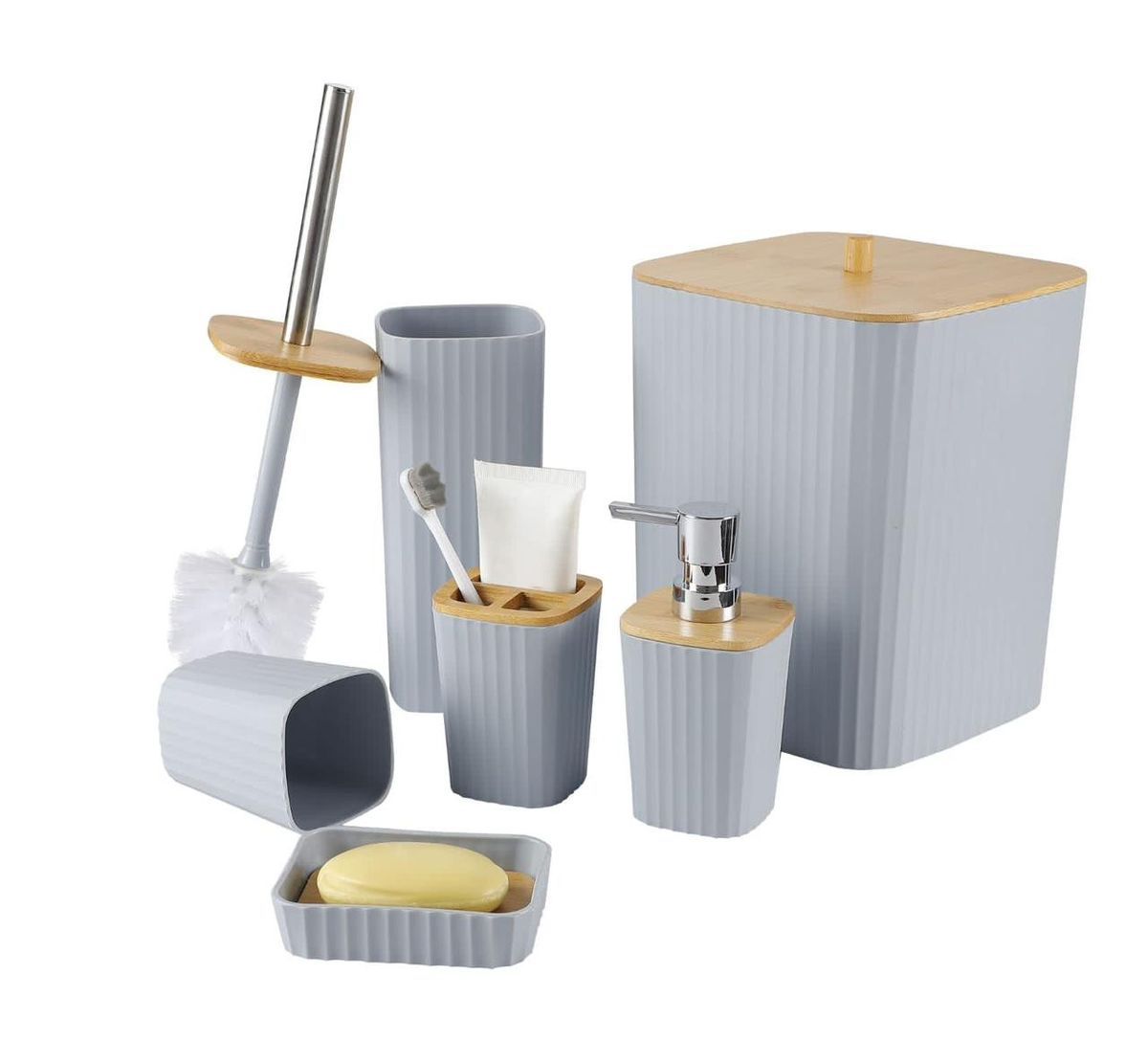 Modern Square Bathroom Accessories Set