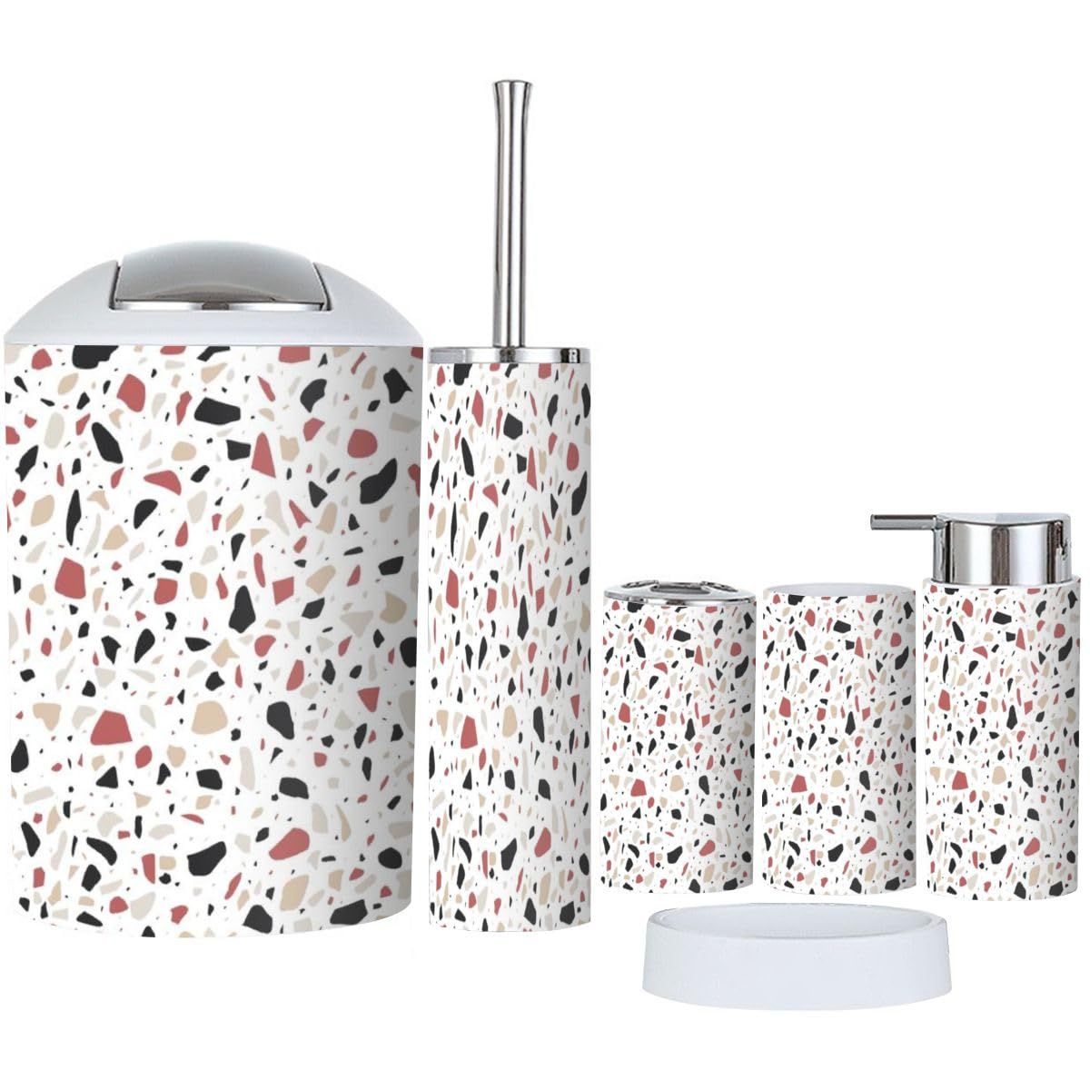 Terrazzo Chic Bathroom Set