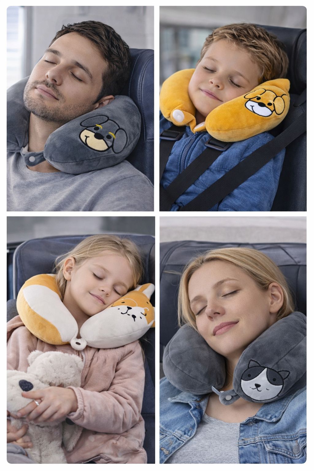 Kids Plush Travel Neck Pillow