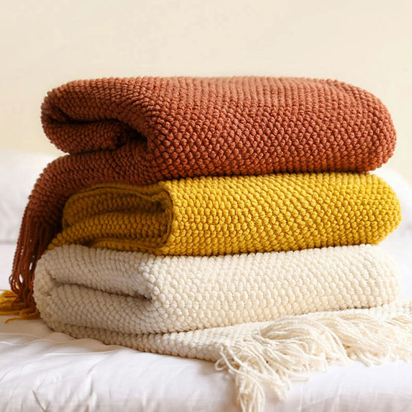 Knitted Throw Blanket