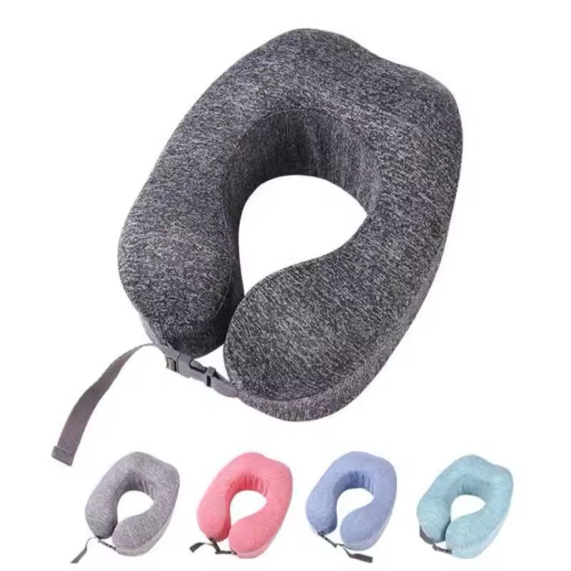 ErgoComfort Memory Foam Travel Neck Pillow