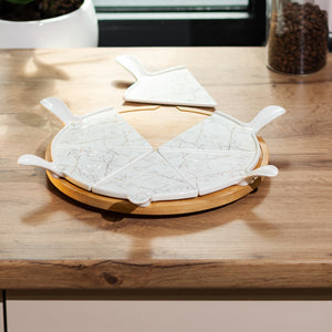 Marble Pizza Set 6 Pieces