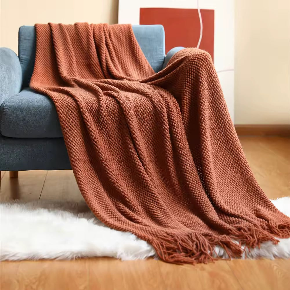 Knitted Throw Blanket