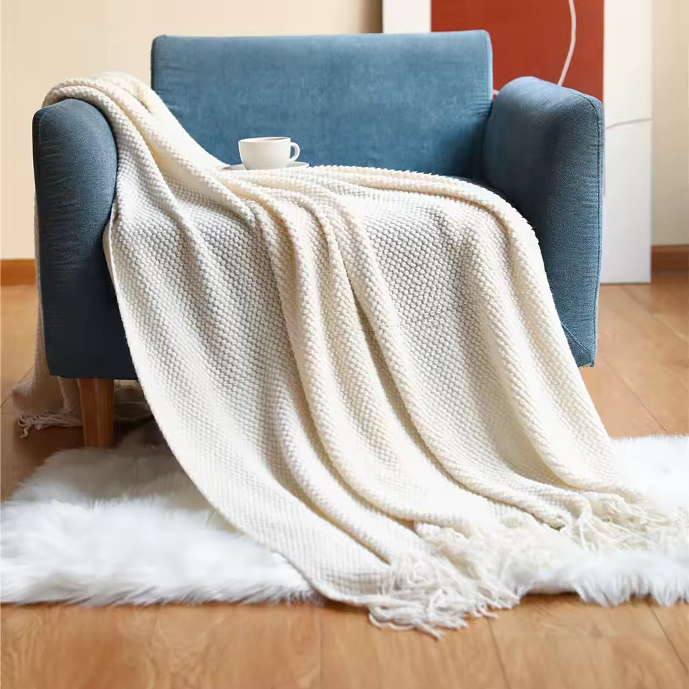 Knitted Throw Blanket