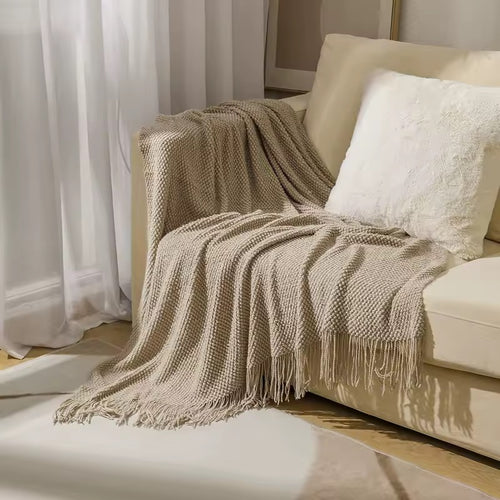 Knitted Throw Blanket