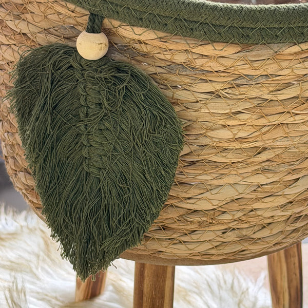 Tripod Woven Planter Basket Set – 3 Sizes