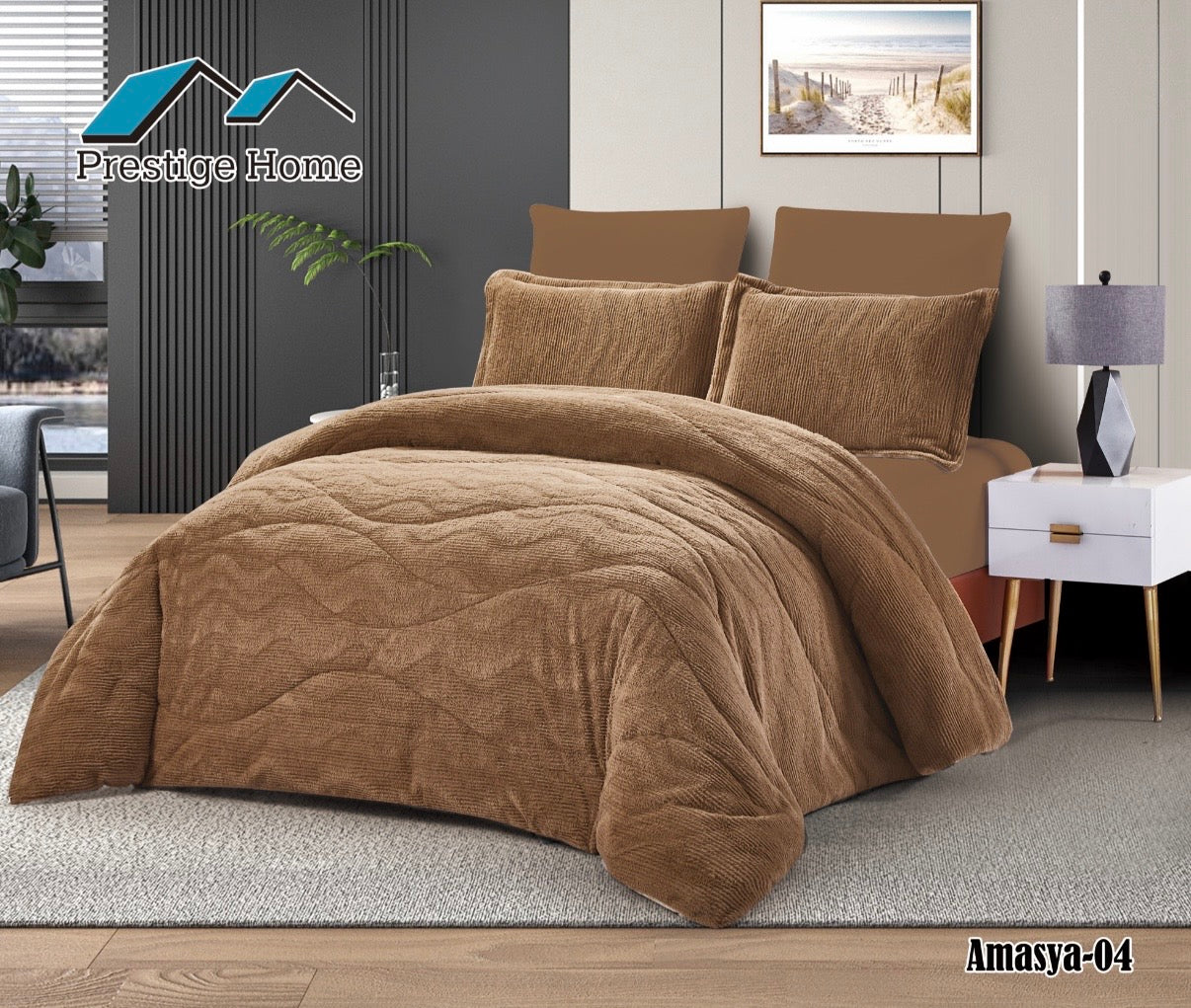 Amasya Rabbit Comforter Set - Double