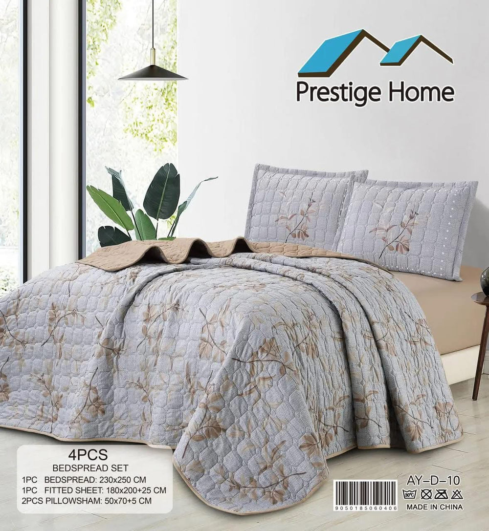 Soft Meadow Bedspread Set - 4 Pieces Double