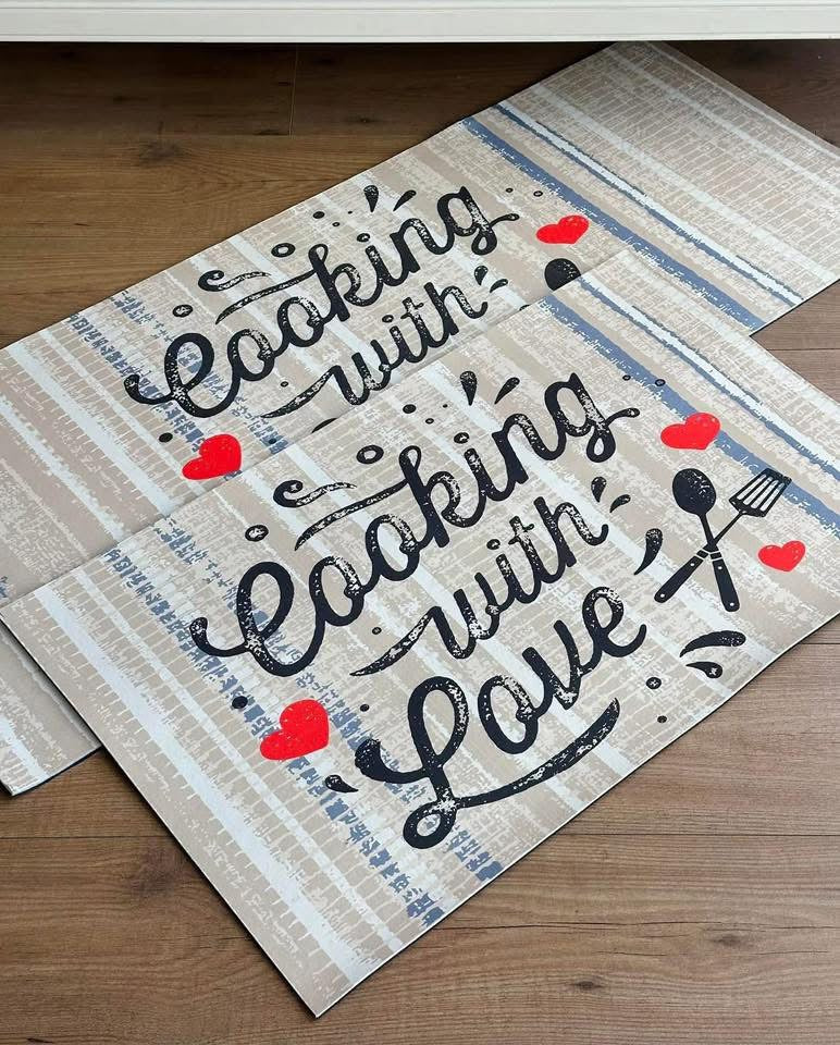 Indoor Rug Set Cooking With Love
